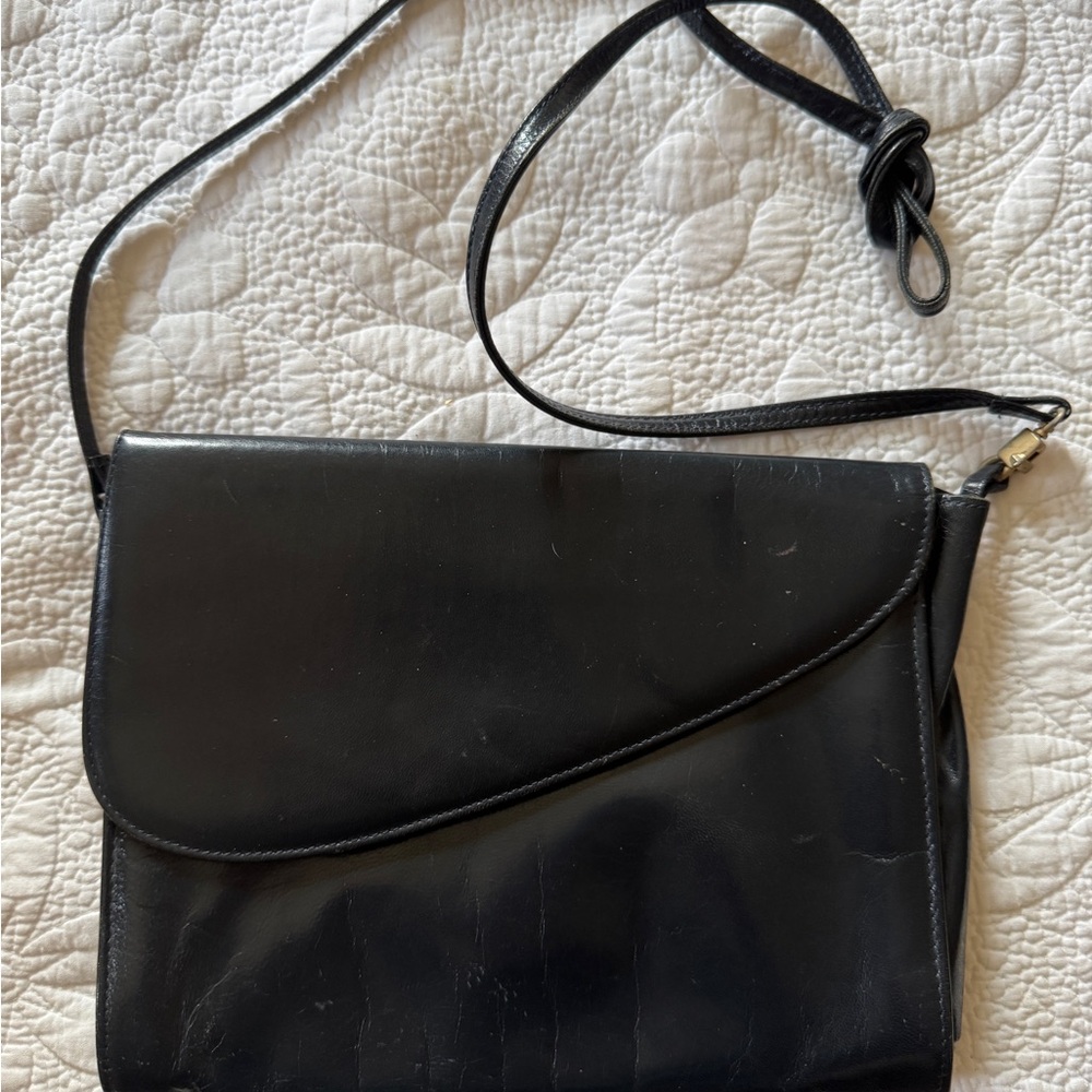 Vintage Italian Leather Crossbody Bag